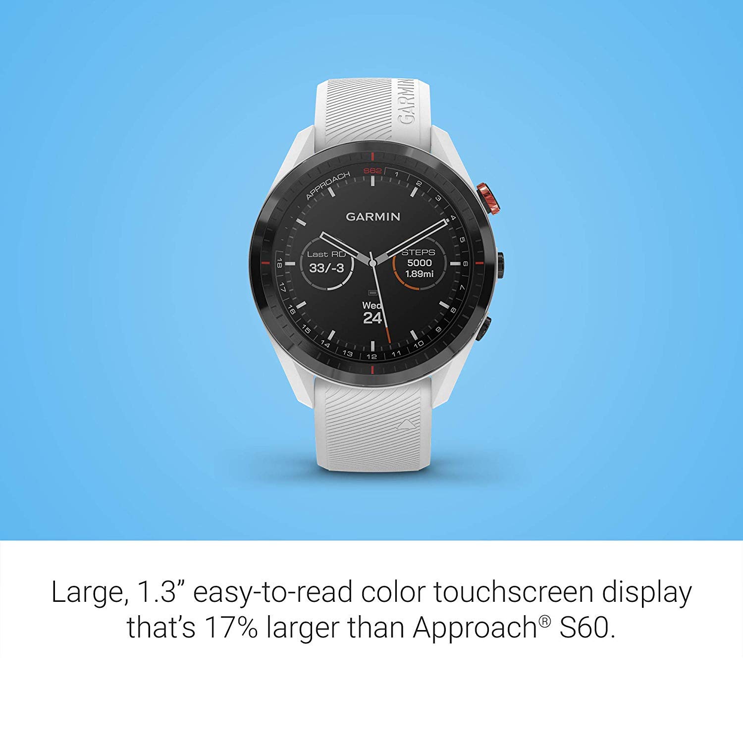 Amazon.com: Garmin Approach S62, Premium Golf GPS Watch, Built-in